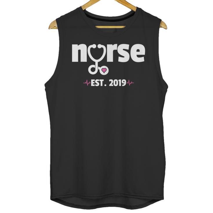 New Nurse Est 2019 Nursing School Graduation Unisex Tank Top
