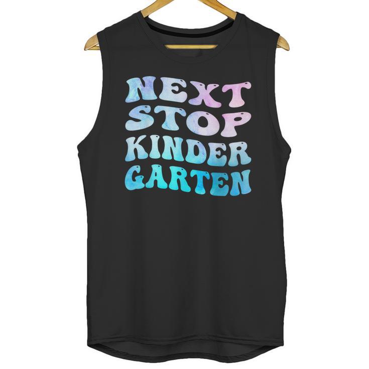Next Stop Kindergarten Groovy Graduation Last Day Of School Unisex Tank Top