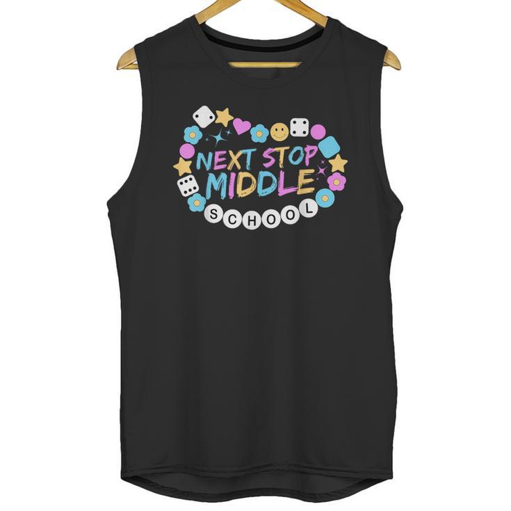 Next Stop Middle School Groovy Elementary School Graduation Unisex Tank Top