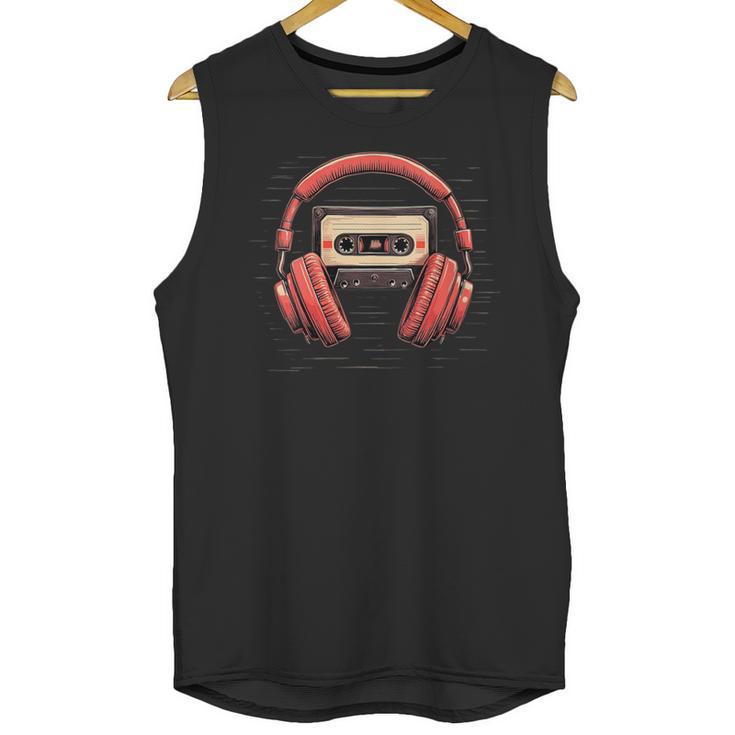 Nostalgia Cassette Men Women 80s 90s Retro Mixtape Tape Unisex Tank Top