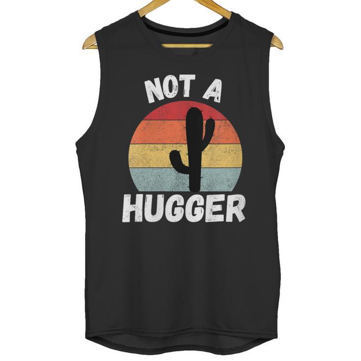 Not A Hugger Cactus Introvert Antisocial Unisex Tank Top