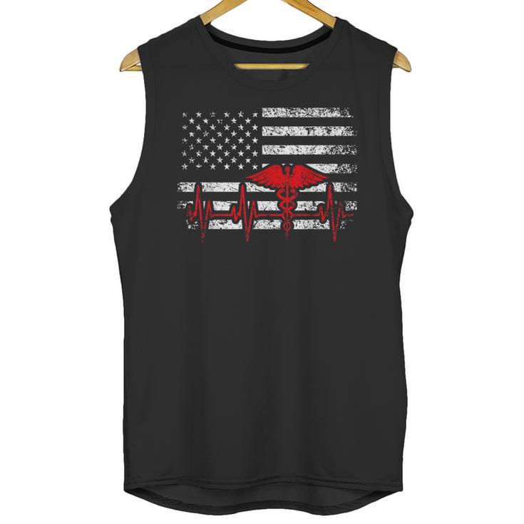 Nurse 2018 American Flag Tee Nursing School Graduation Unisex Tank Top
