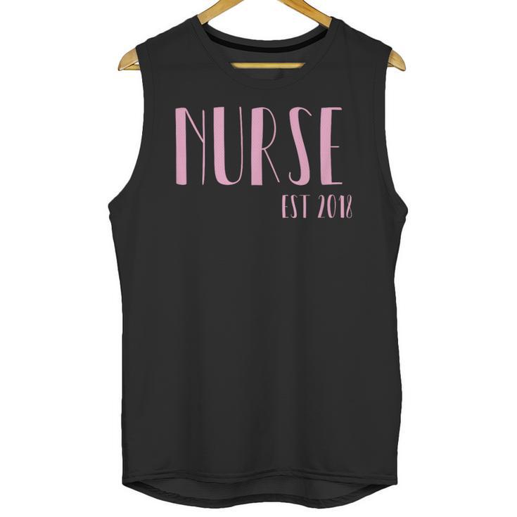 Nurse Est 2018 New Nurse Graduation Shirt Unisex Tank Top