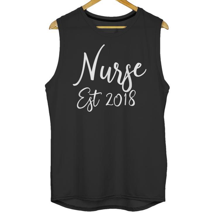 Nurse Established 2018 Shirt Nursing School Graduation Unisex Tank Top