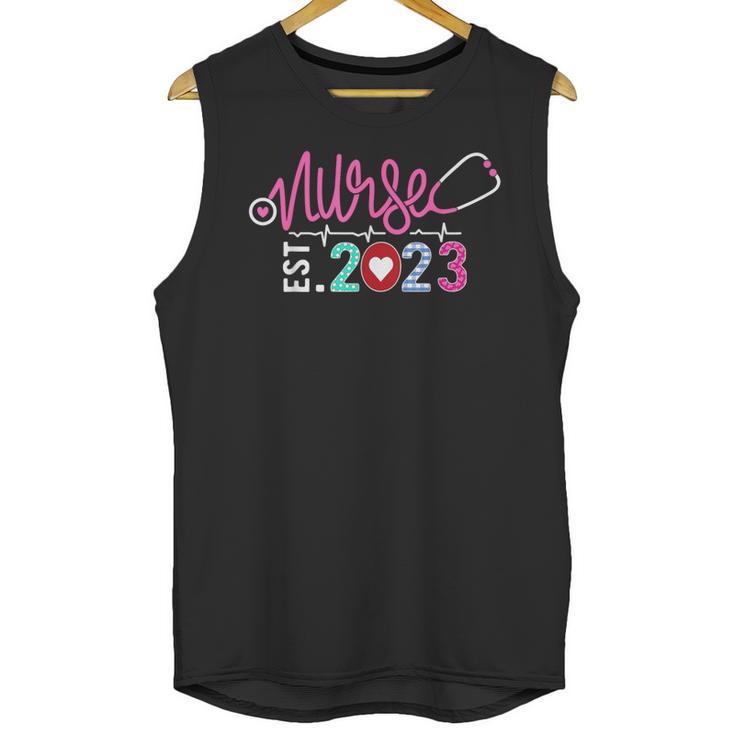 Nurse Graduation RN Nursing School Nurse Established 2023 Unisex Tank Top