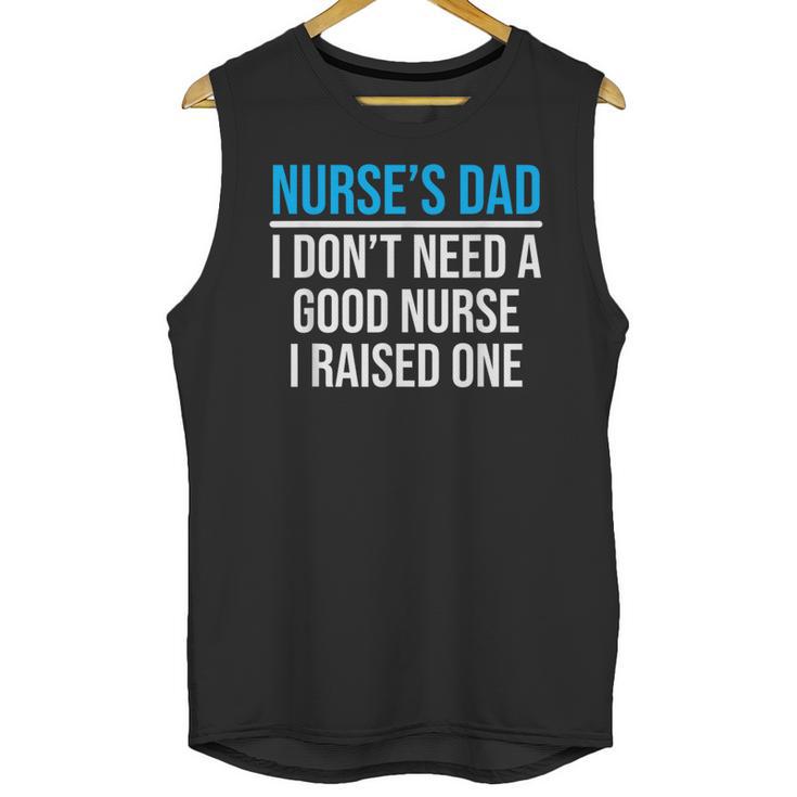 Nurse's Dad Father Nursing School Graduation Unisex Tank Top