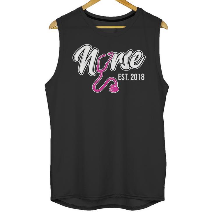 Nursing Graduation Nurse Est 2018 T-Shirt Unisex Tank Top