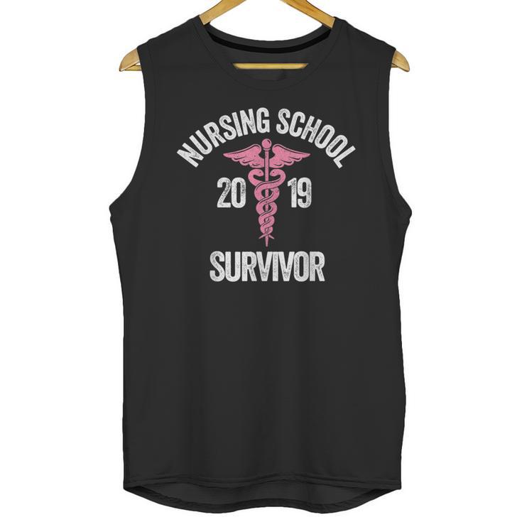 Nursing School Survivor Apparel Graduation Party Nurse RN Unisex Tank Top