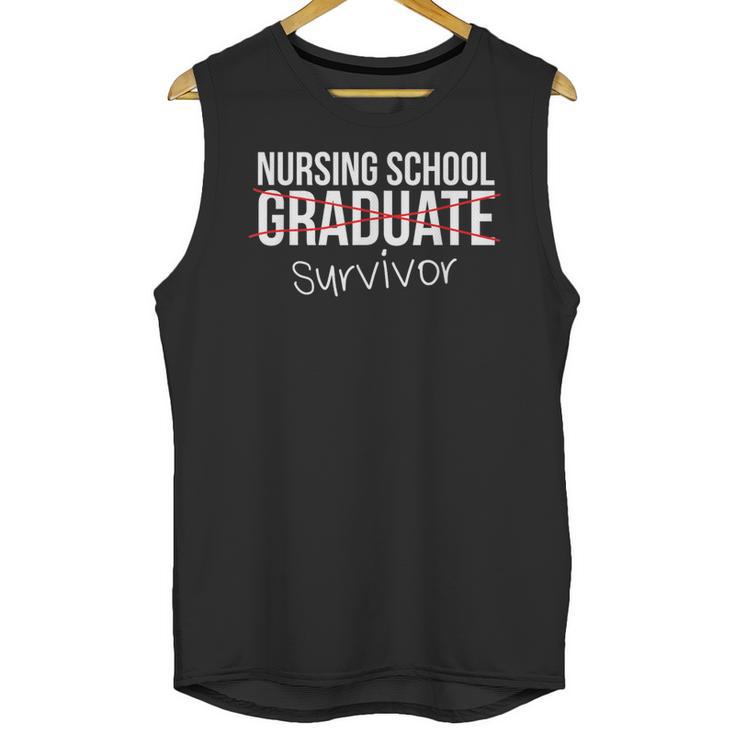 Nursing School Survivor Graduation T-Shirt Unisex Tank Top