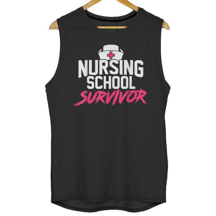 Nursing School Survivor Shirt Graduation Party Tee Unisex Tank Top