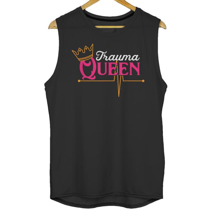 Nursing Shirt Graduation Nurse School Trauma Queen Shirt Unisex Tank Top