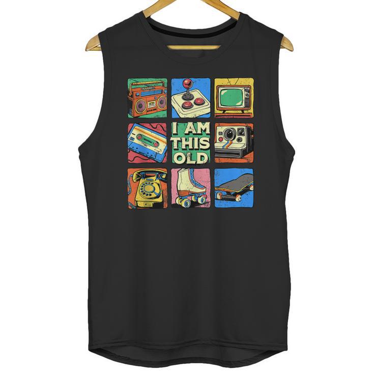 I Am This Old Retro Vintage Nostalgia 80s 90s Cassette Tape Unisex Tank Top