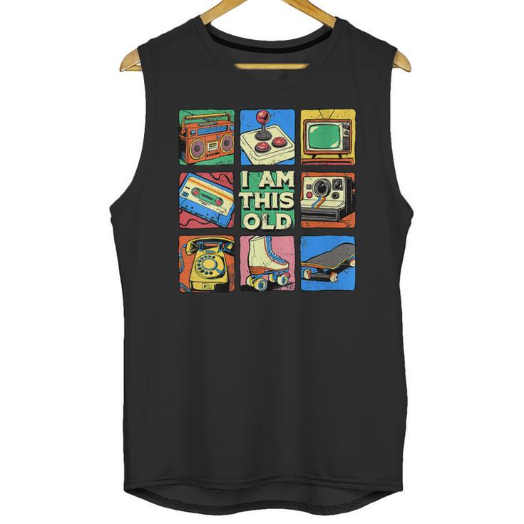 I Am This Old Retro Vintage Nostalgia 80s 90s Cassette Tape Unisex Tank Top