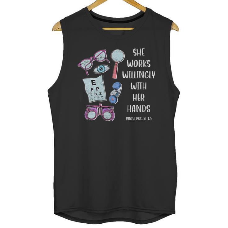 Optometry T Ophthalmology Eye Doctor Tee Optician Graduation Unisex Tank Top