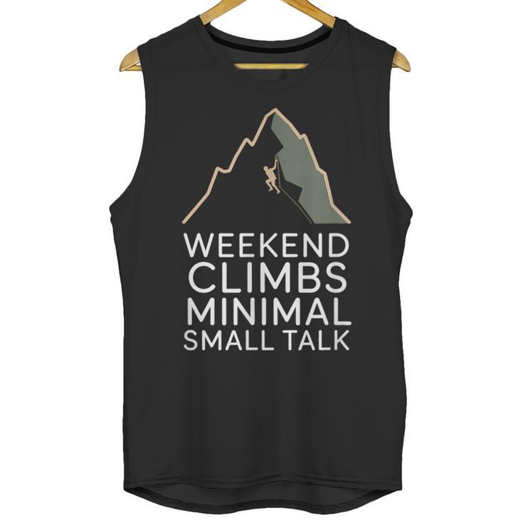 Outdoor Introvert Vibes Weekend Climber Unisex Tank Top