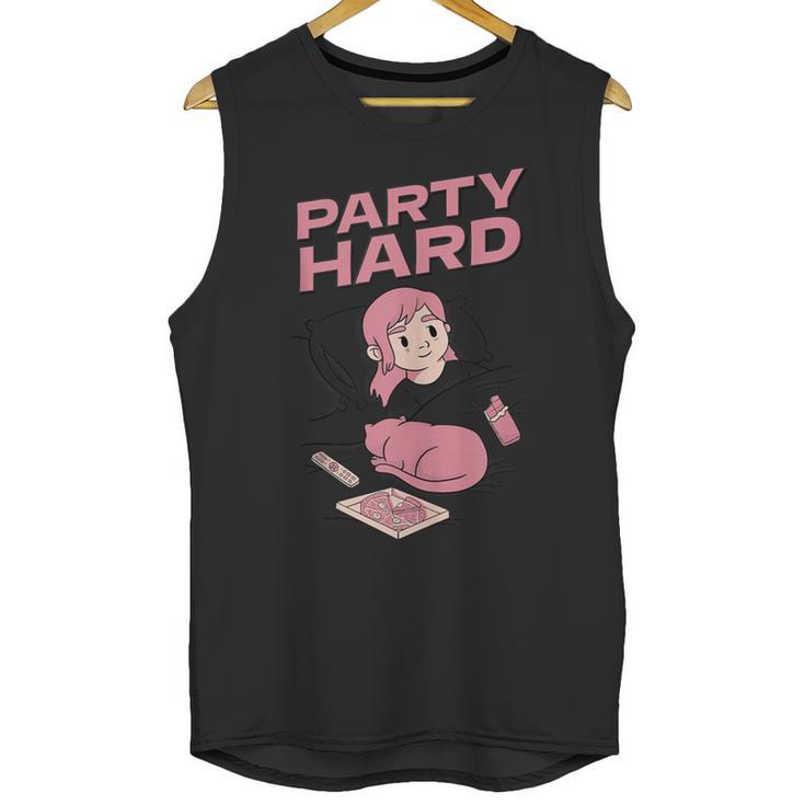 Party Hard Comfortable Stay At Home Introvert Unisex Tank Top
