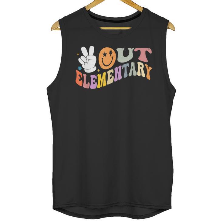Peace Out Elementary Graduation Graduate Class Of 2025 Unisex Tank Top