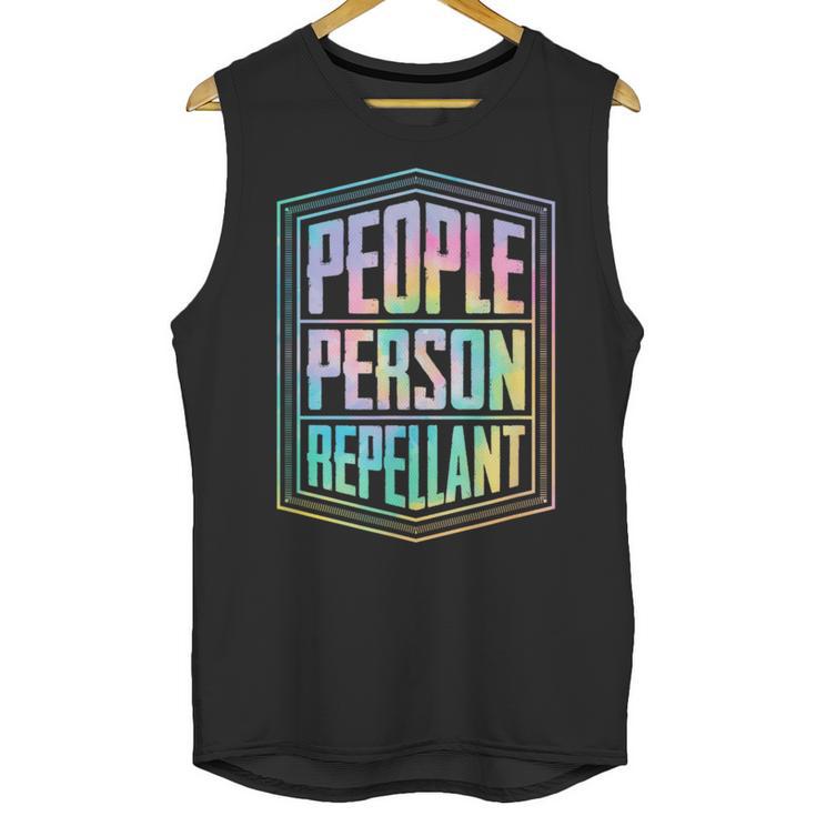 People Person Repellant Antisocial Introvert Unisex Tank Top