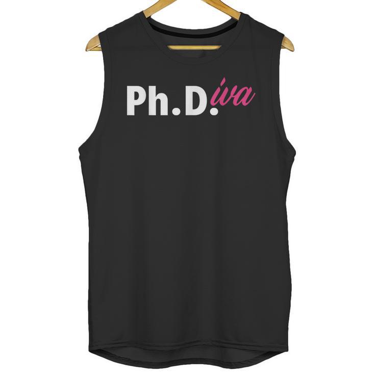 Ph Diva Women Dissertation Doctoral Degree Graduation PhD Unisex Tank Top