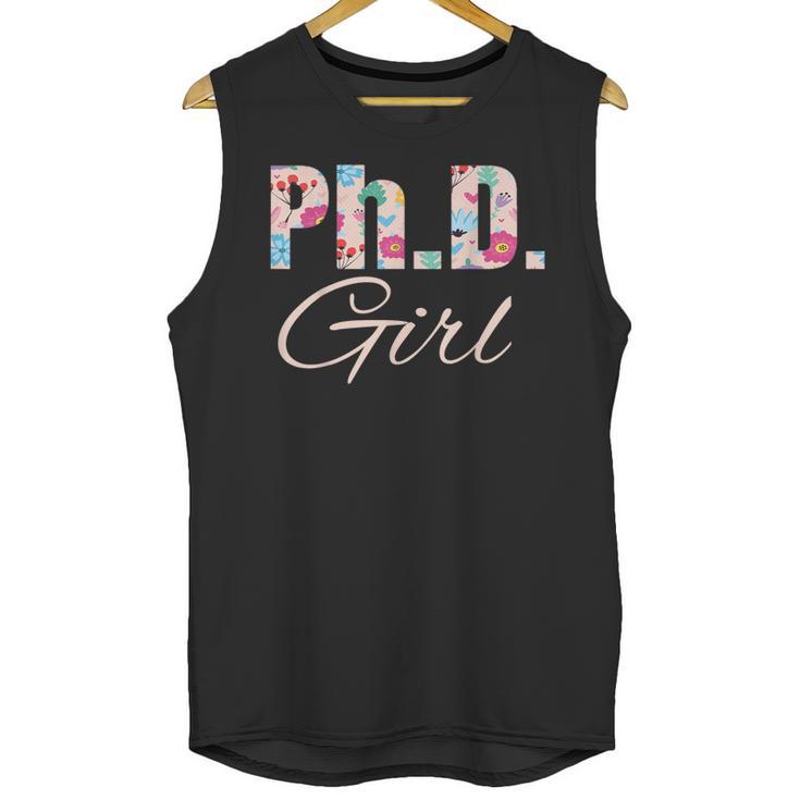 PhD Girl Doctorate Degree Graduation Women Her Psychology Unisex Tank Top