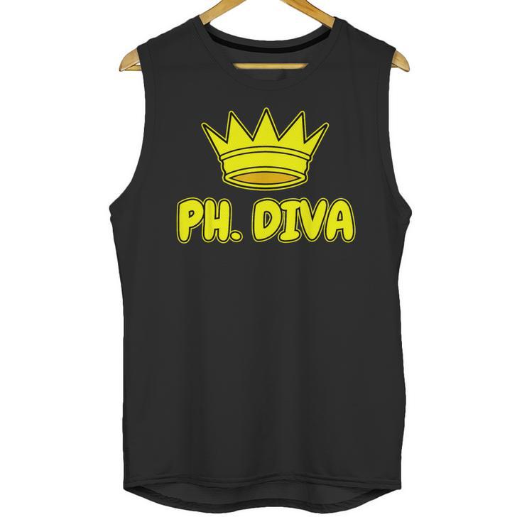 PhD Graduation Ph Diva t Shirt Phdiva Phd t Unisex Tank Top