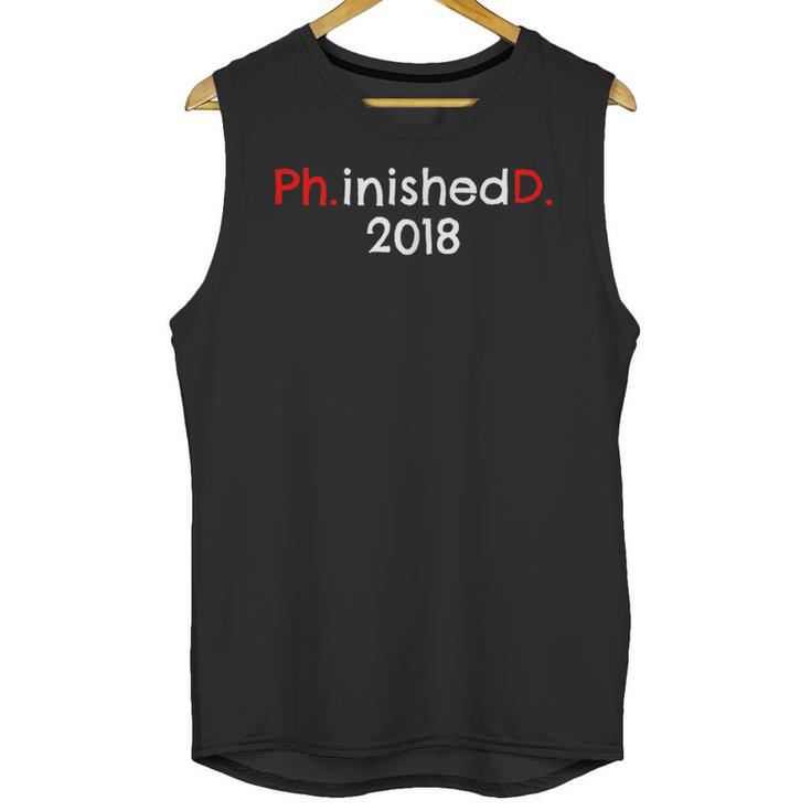 PhD Graduation PhinisheD Finished 2018 Tshirt Unisex Tank Top
