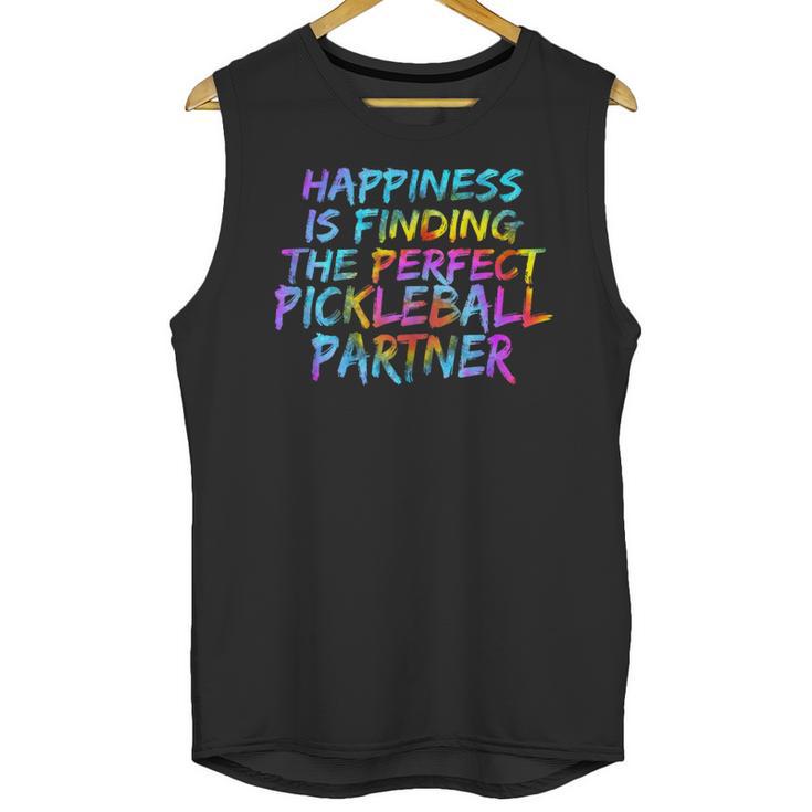 Pickleball Saying Introvert Pickleball Game Partner Unisex Tank Top