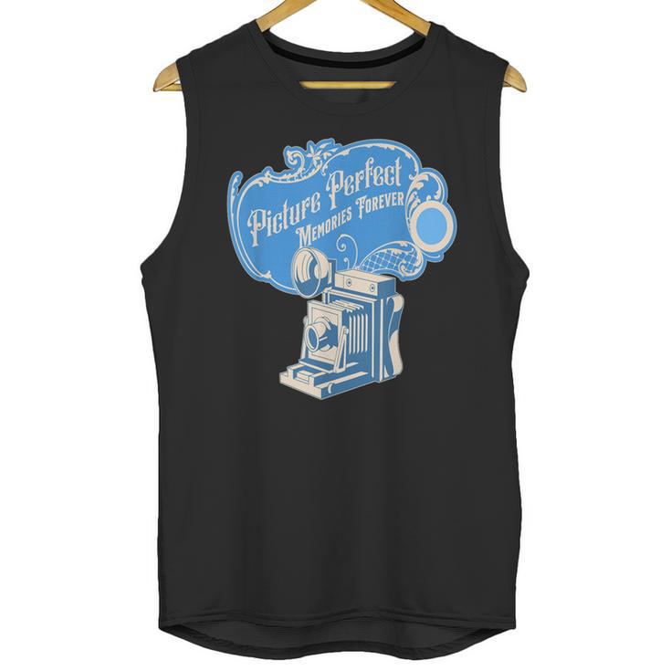 Picture Perfect Memories Forever Vintage Camera Nostalgia Unisex Tank Top