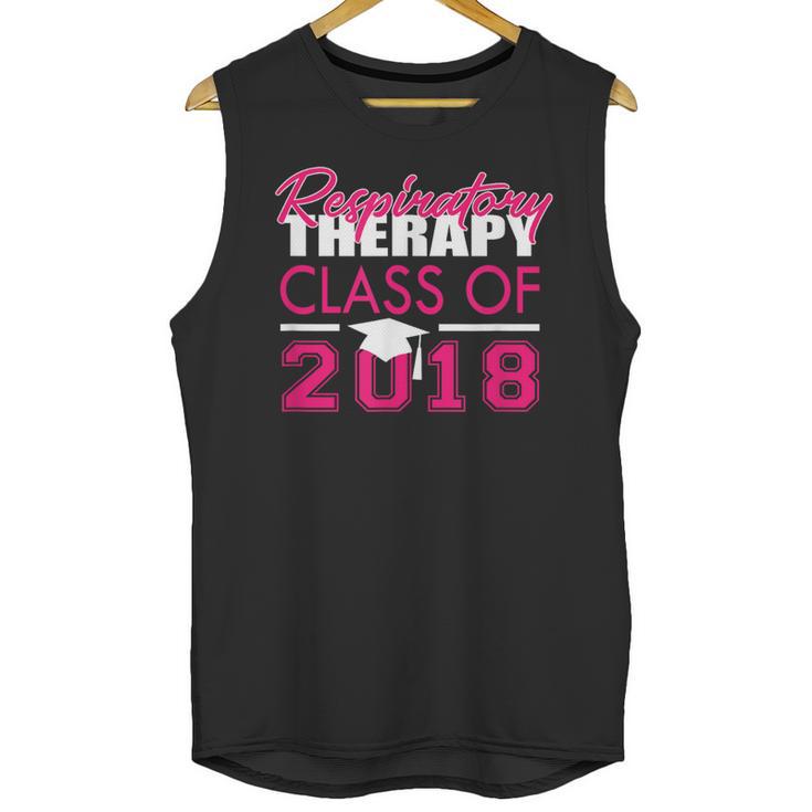 Pink Respiratory Therapist Class Of 2018 Graduation T Shirt Unisex Tank Top