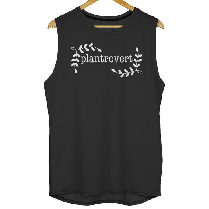 Plantrovert Introvert Gardener Plant Lady Unisex Tank Top
