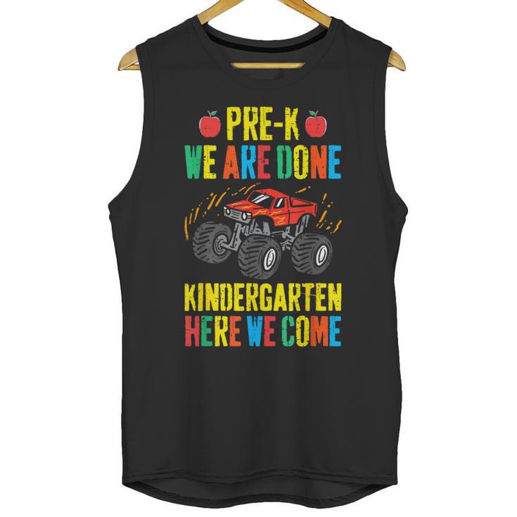 Pre-K Graduation Monster Truck Kindergarten Here We Come Unisex Tank Top