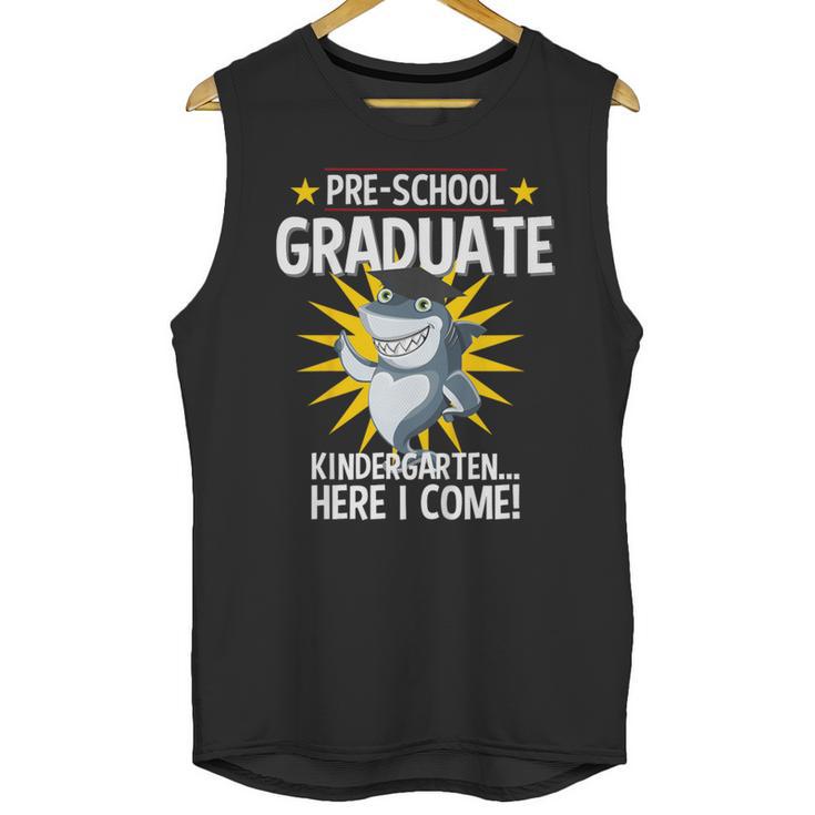 Pre K Graduation Shirts Shark Grad Toddler Unisex Tank Top