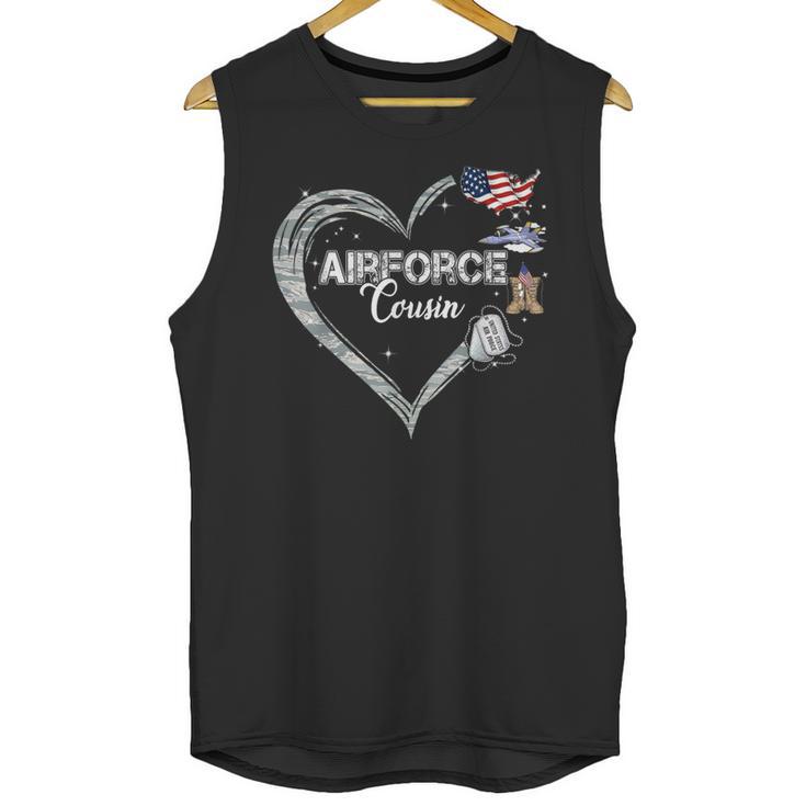 Proud Air Force Cousin Air Force Graduation Cousin USAF Unisex Tank Top