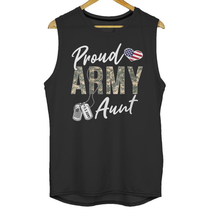 Proud Army Aunt Army Graduation Aunt US Army Aunt Unisex Tank Top