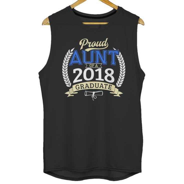Proud Aunt Of 2018 Graduate Shirt Graduation Grad Unisex Tank Top