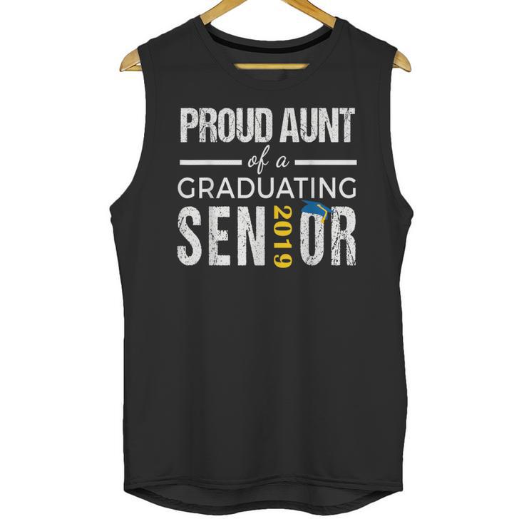 Proud Aunt Of 2019 Senior Graduation Shirt Family Graduation Unisex Tank Top
