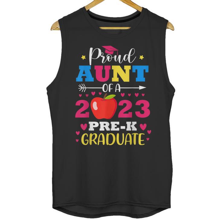 Proud Aunt Of 2023 Pre-K Graduate Senior Graduation Matching Unisex Tank Top