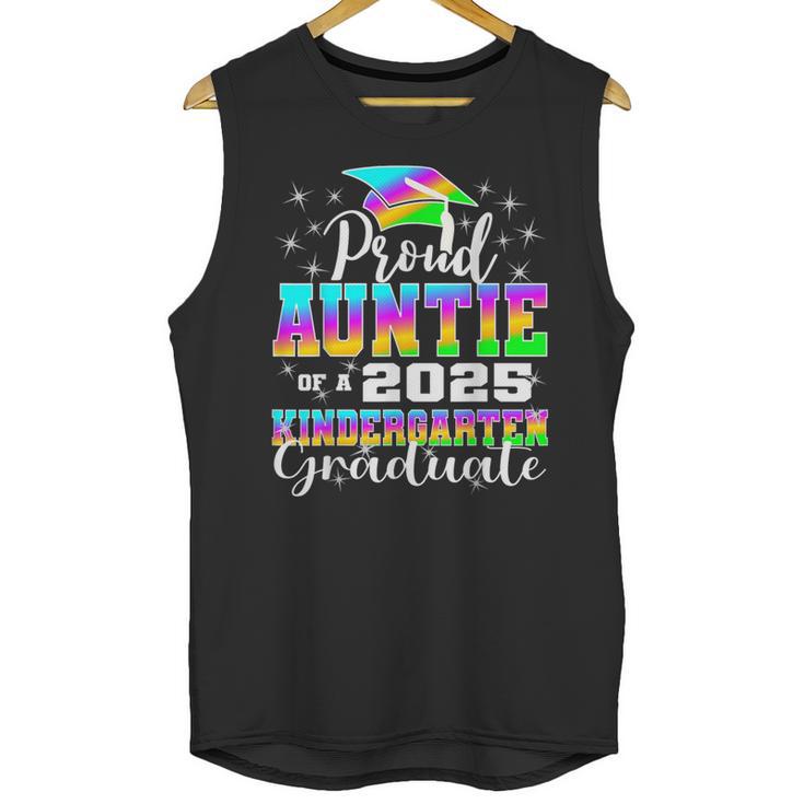 Proud Auntie Of Kindergarten Graduate 2025 Graduation Auntie Unisex Tank Top