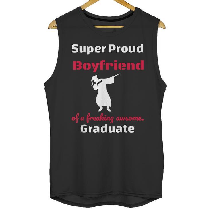 Proud Boyfriend Of 2018 Graduate Dabbing Graduation Unisex Tank Top