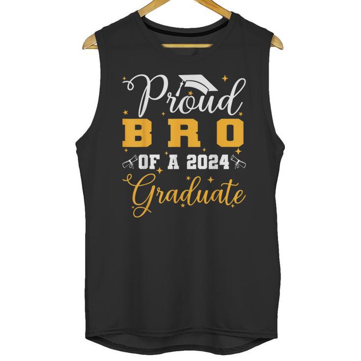Proud Bro Of A Class Of 2024 Graduate Senior Graduation Unisex Tank Top