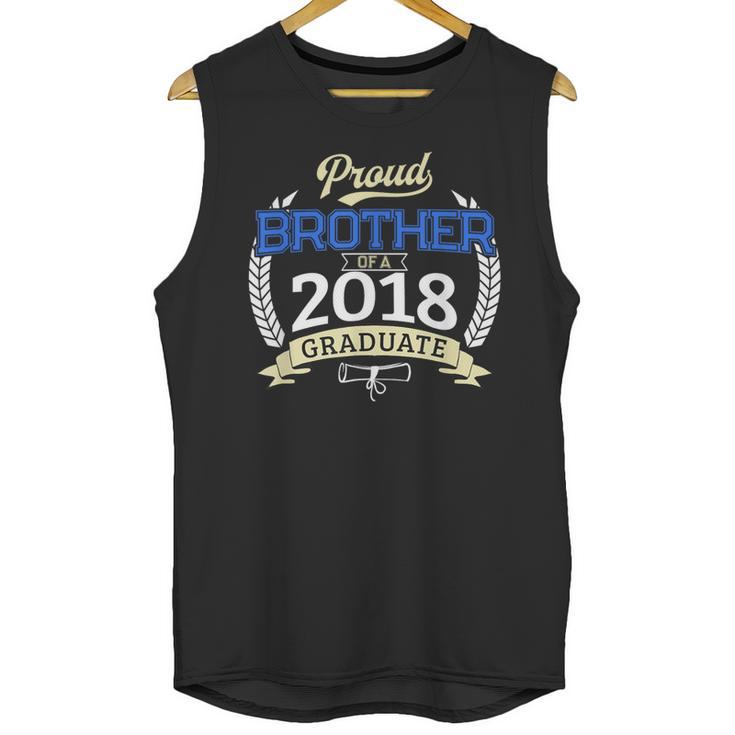 Proud Brother Of 2018 Graduate Shirt Graduation Grad Unisex Tank Top