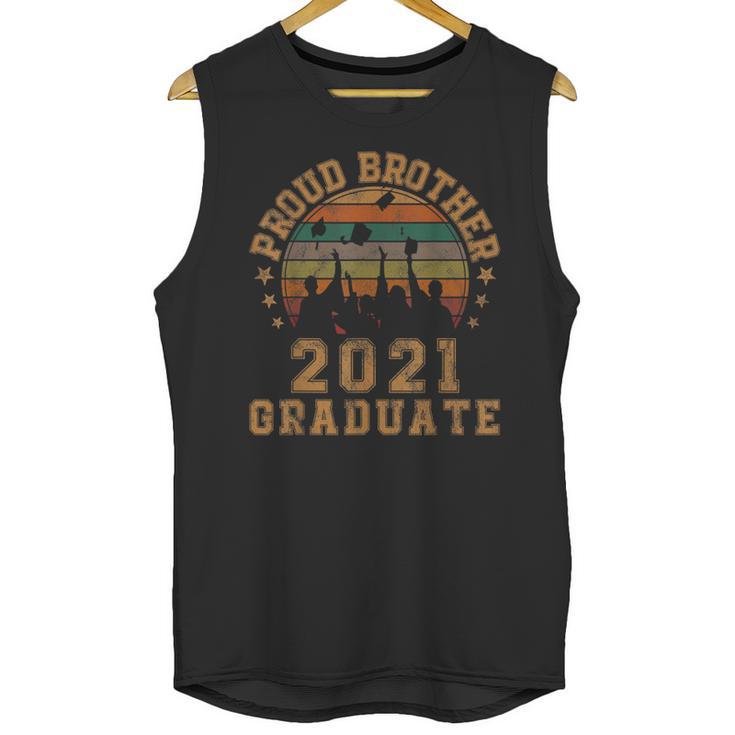 Proud Brother Of 2021 Graduate Senior 21 Vintage Graduation Unisex Tank Top