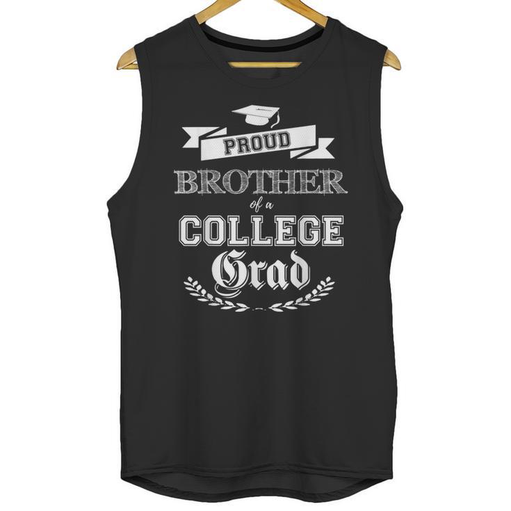 Proud Brother Of a College Grad 2019 Family Graduation Shirt Unisex Tank Top
