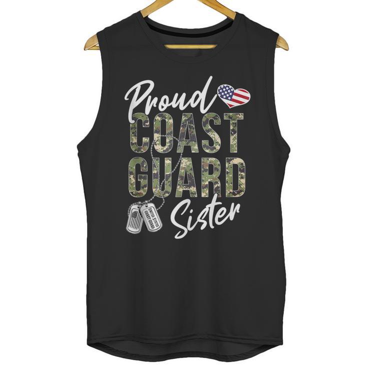 Proud Coast Guard Sister US Coast Guard Graduation Sister Unisex Tank Top