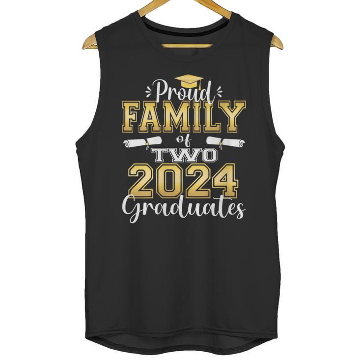 Proud Family Of Two 2024 Graduate Class 2024 Graduation Unisex Tank Top