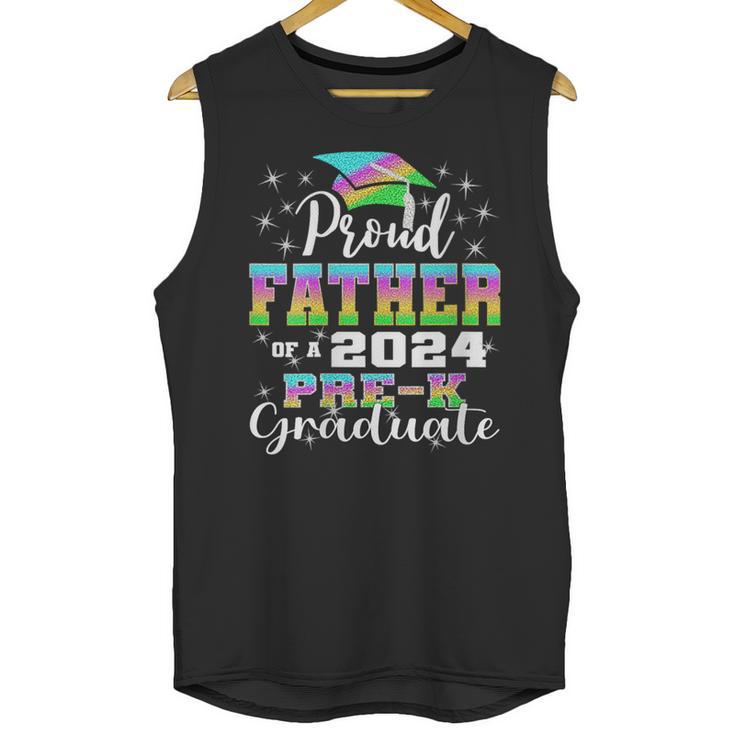 Proud Father Of PreK School Graduate 2024 Graduation Father Unisex Tank Top