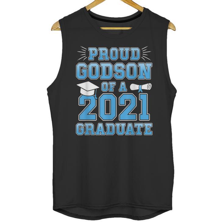 Proud Godson Of a 2021 Graduate School Graduation Family Unisex Tank Top