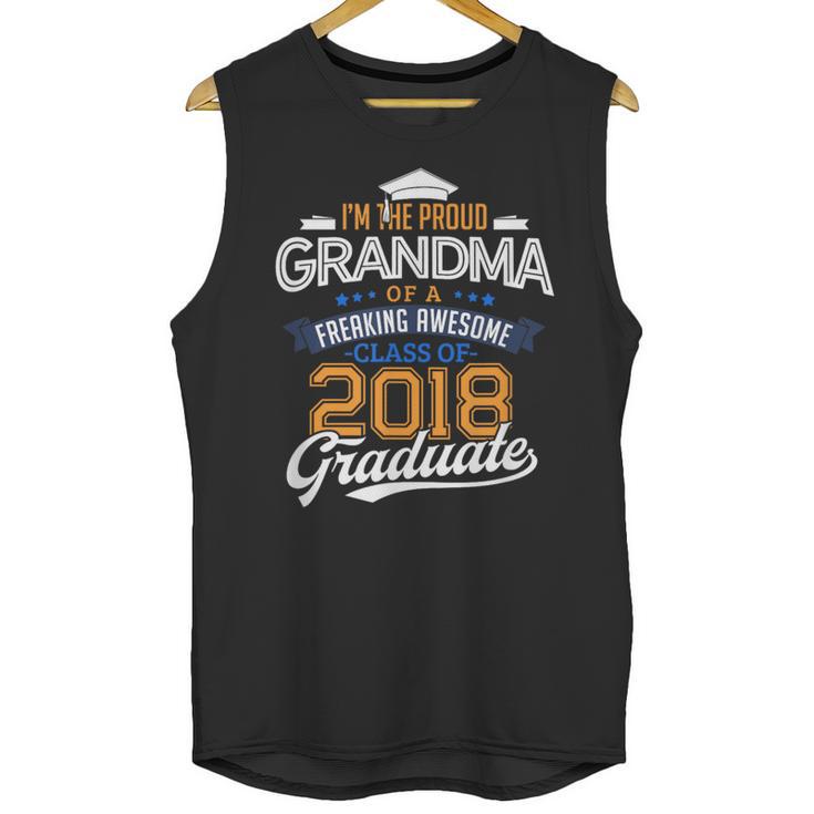 Proud Grandma Of A 2018 Graduate Shirt Graduation Grad Class Unisex Tank Top