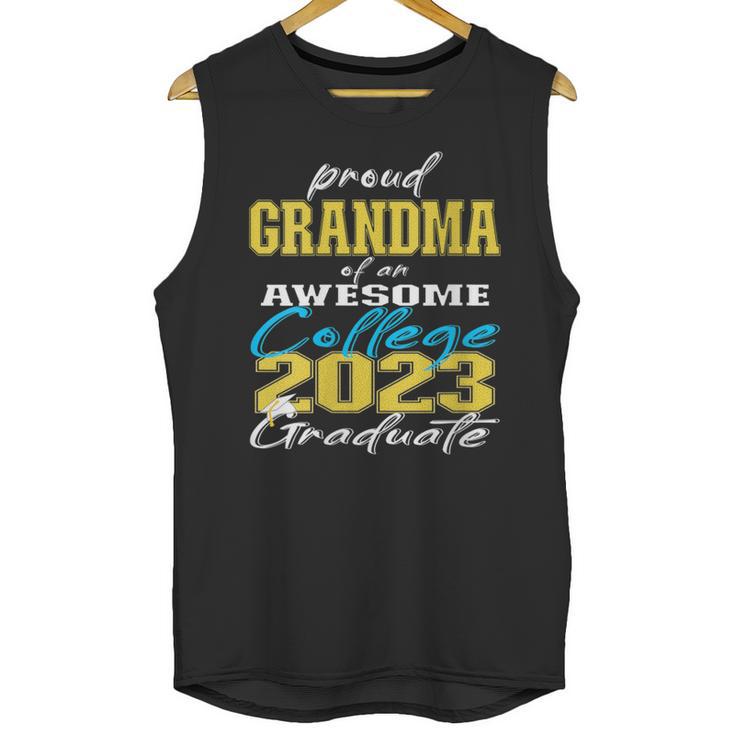 Proud Grandma Of 2023 College Graduate Family 23 Graduation Unisex Tank Top