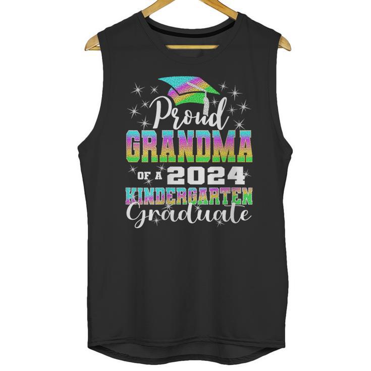Proud Grandma Of Kindergarten Graduate 2024 Graduation Unisex Tank Top